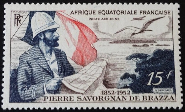 Afrika Äquatorial- Französisch Aef Post Luft Pa N° 55 neuer Stempel