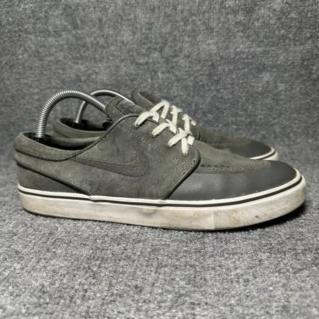 Nike SB Zoom Stefan Janoski Shoes Mens Size 9.5 Gray Suede Skateboarding Casual