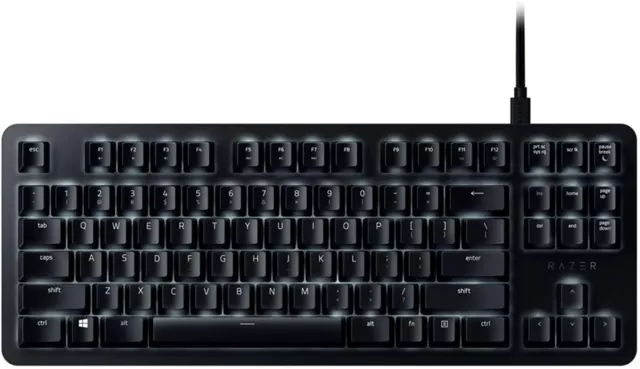 Razer BlackWidow Lite Silent Mechanical Gaming Keyboard Orange Switch - Black
