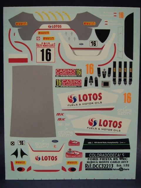 Décalcomanies 1/43 Ford Fiesta RS WRC Qatar Portugal 2013 - Colorado 43234