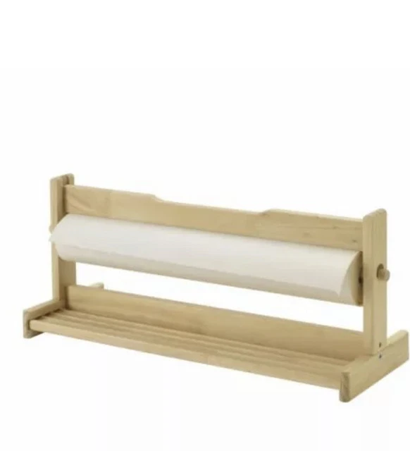 IKEA MALA TABLETOP Wooden Paper Roll Holder Drawing Paper Wrapping
