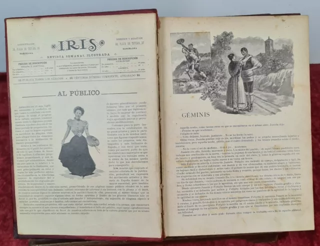 Magazine Illustré Iris. Vvaa. Année I. Publications Périodiques. 1899.