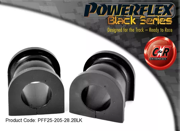 Powerflex Black Front Anti-roll BAR Buissons 28.2mm Pour S2000 PFF25-205-28.2BLK