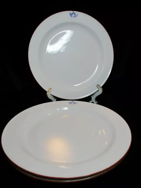 Rorstrand Sweden Diamant Viva 3 Dinner Plates 10 5/8" Wide