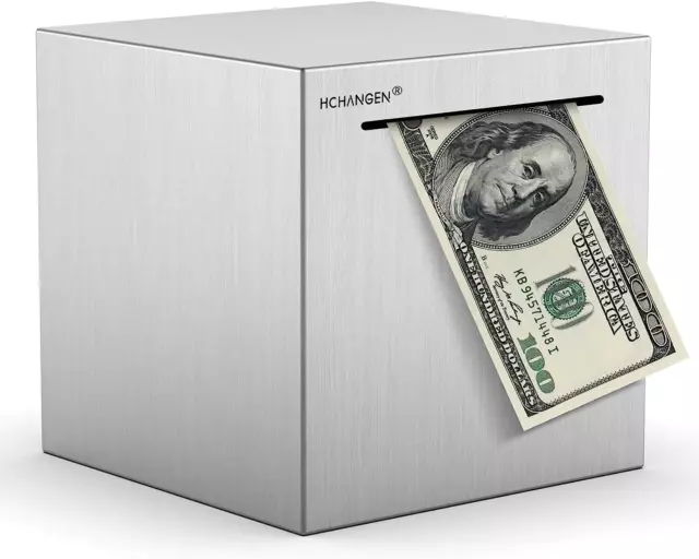 Piggy Bank for Adults Made of Stainless Steel Piggy Bank Must Break to Open Pigg