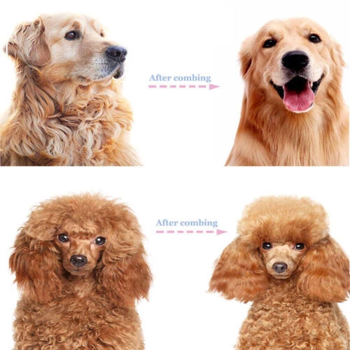 Professional 2 Sided Undercoat Dog Cat Shedding Comb Brush Pet Grooming Tool 2