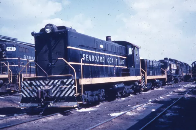Duplicate  Train Slide Seaboard Coastline Baldwin Slug #73 08/1979 Valdosta GA