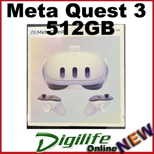META QUEST 3 512GB Breakthrough Mixed Reality Headset-3-Month Trial ...