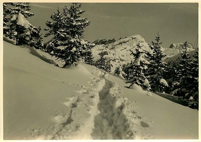 PHOTO 250615 - LES ALPES Super MORZINE - snow mountain 1954