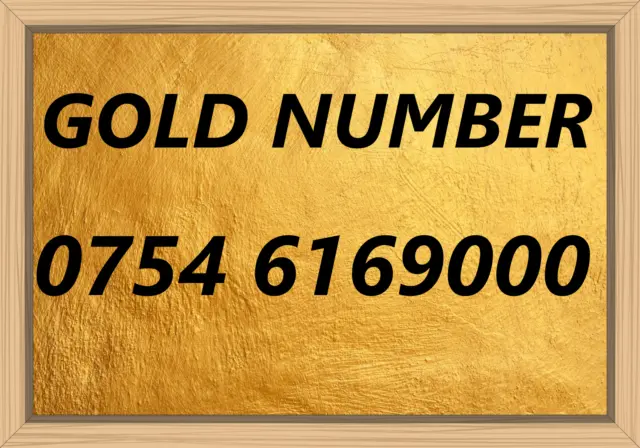 Gold Vip Premium Uk Unique Mobile Phone Number Sim Card Exclusive Business 9Ooo