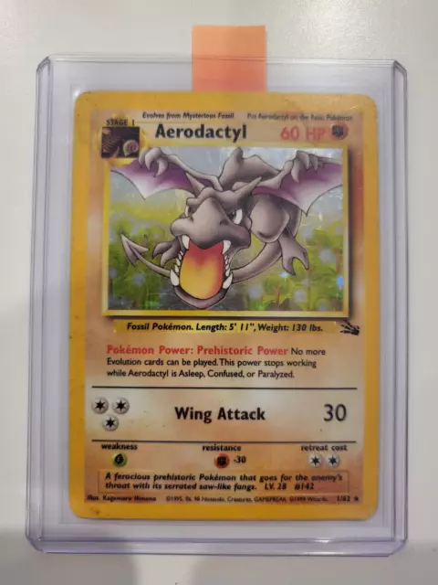 Pokemon Aerodactyl 1/62 Holo Fossil - NM 