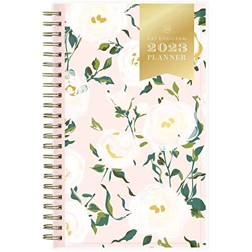 Day Designer for  2023 Weekly and Monthly Planner, 5" x 8", Clear 5'' x 8''