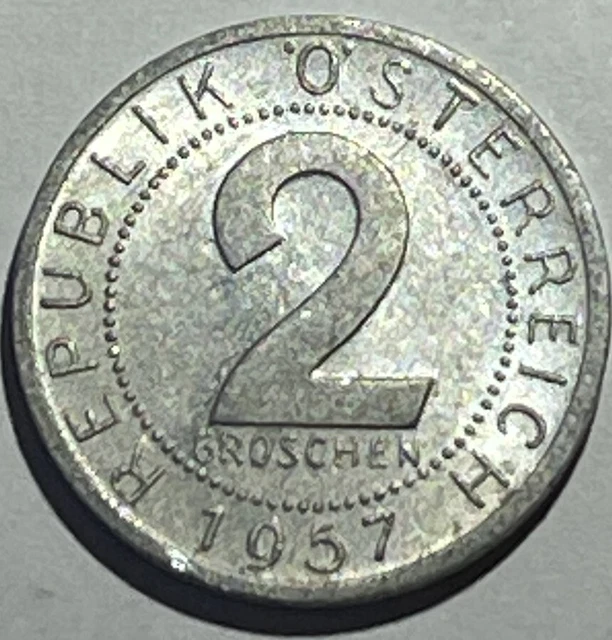 Austria - 1957 - 2 Groschen - Austrian Coin 2