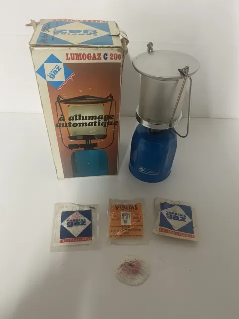 LUMOGAZ C 200 S Butane Camping Gaz Lantern France Vintage