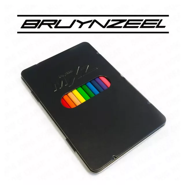 Bruynzeel Mxz - 12 Triangular Lápices de Colores - en Un Negro Metal Lata