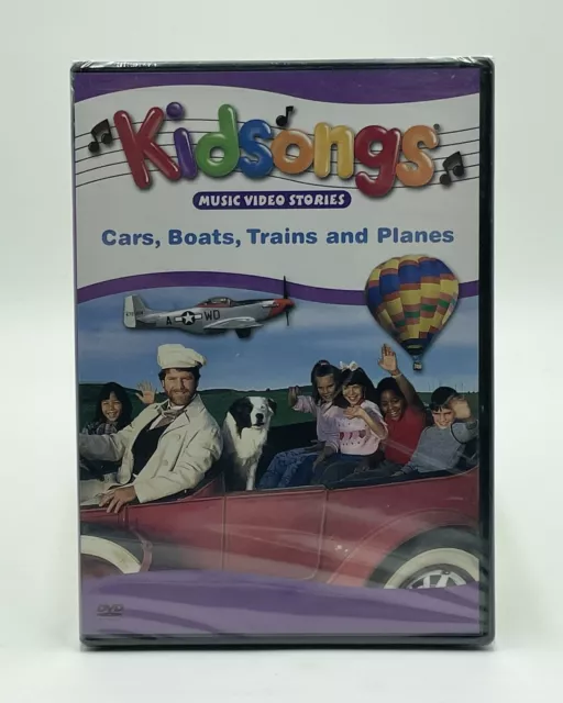 KIDSONGS CARS, BOATS, Trains and Planes DVD Region 1 OOP *New & Factory