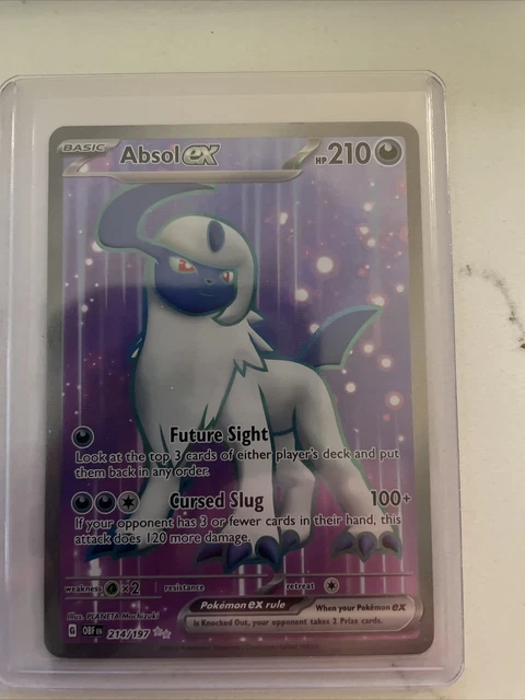 Absol Ex 214/197 Obsidian Flames Pokemon (Ultra Full Art, Nm)