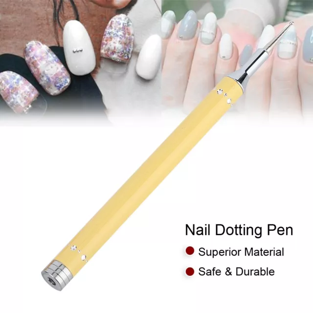 Dual Ended Nail Dotting Drawing Painting Pen Candy Color Nail Wax Stone AGS