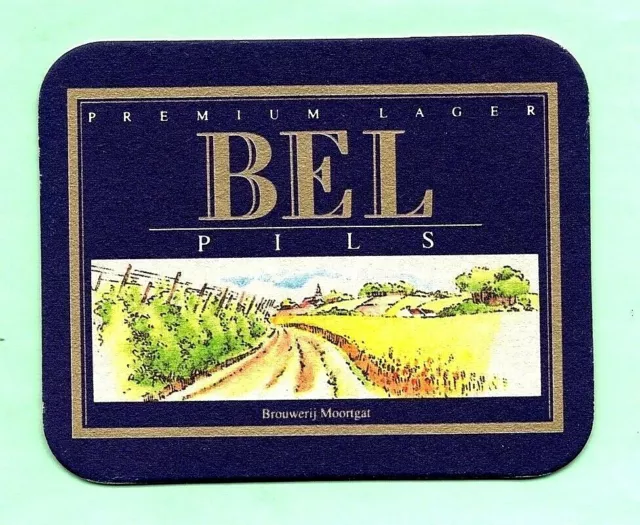 ANCIEN SOUS-BOCK  Bière BEL PREMIUM LAGER PILS  coaster bierdeckel beermat