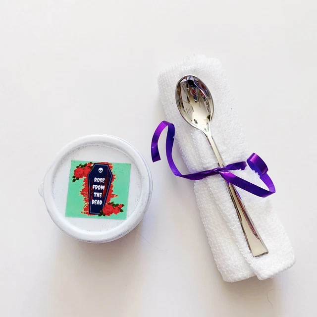 Exfoliante facial de carbón Ahhh azúcar rosa de los muertos 100 % aceite de rosa puro vegano