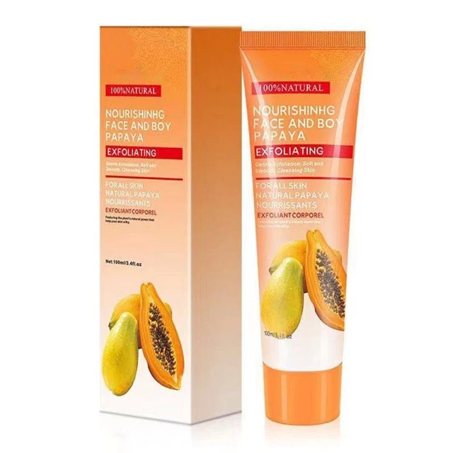 gel papaya coco pepino blanqueador profundo exfoliante eliminación de la piel muerta
