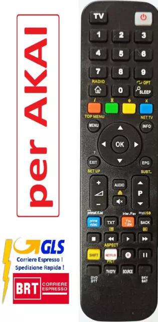 Telecomando di ricambio per Akai CTV320TS AKTV3214T AKT3222-T