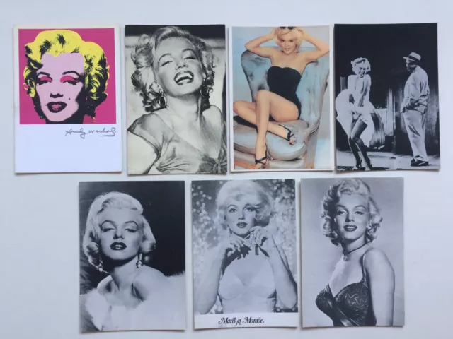 Job  Lot  7  Cartes Postales   MARILYN  MONROE   Postcards  Sexy  Marylin