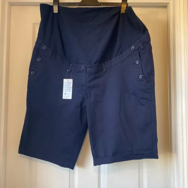 Navy Maternity Shorts Size 22