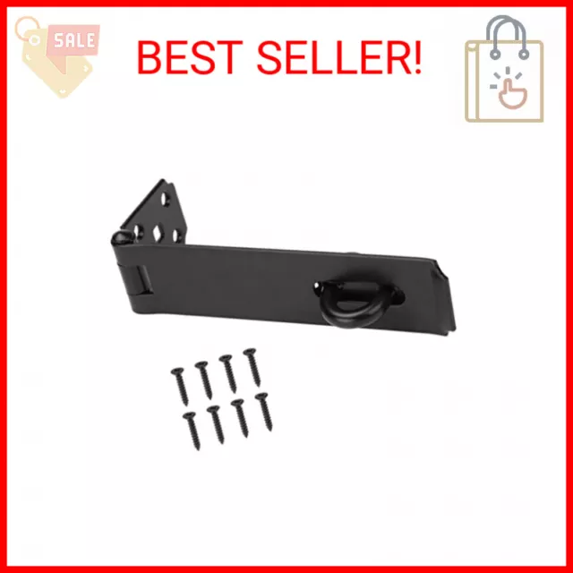 SANKINS 7-1/2" Heavy Duty Door Lock Hasp Latch, 1/8" Thicker Iron Gate Hasp