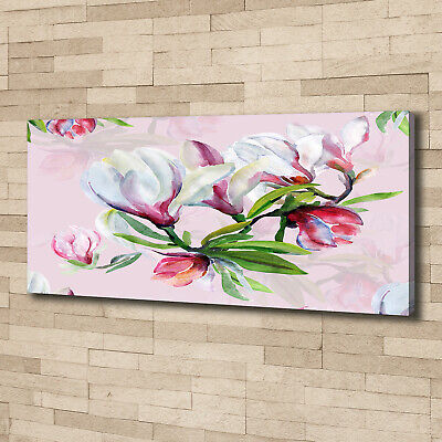 Tulup Dipinto Su Tela Pittura Su Un Muro 125x50cm - Fiori Di Magnolia