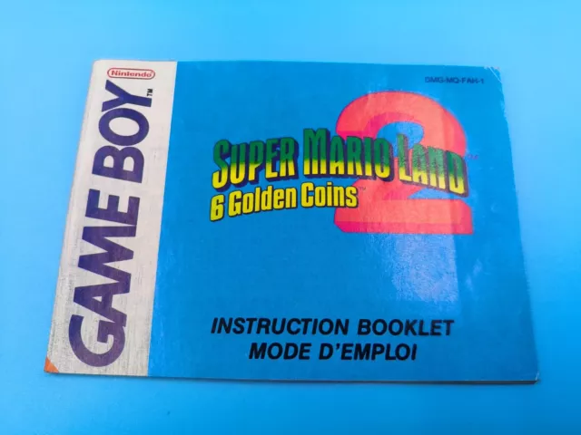 jeu video notice BE nintendo game boy FAH-1 super mario land 2