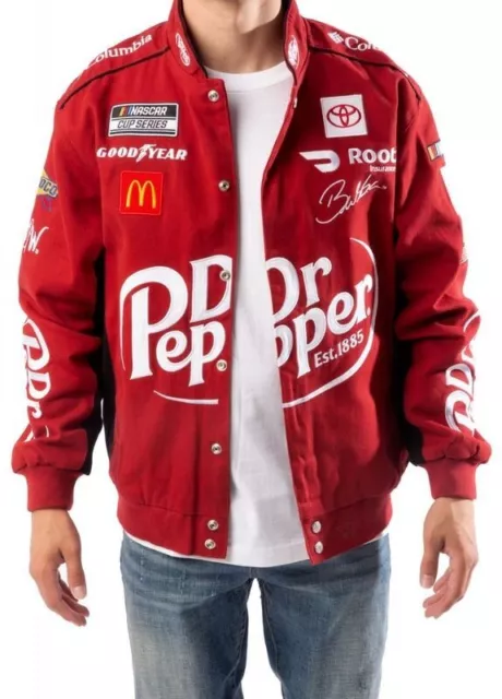 Dr. Pepper Red Cotton Embirodery Racing Jacket