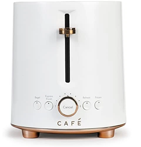 Café Express Finish 2-Slice Toaster | Extra-Wide Slots Extra Lift for Waffles...