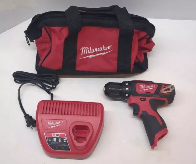 Milwaukee 2407-20 M12 12V Li-Ion Cordless 3/8" Drill/Driver GREAT CONDITION