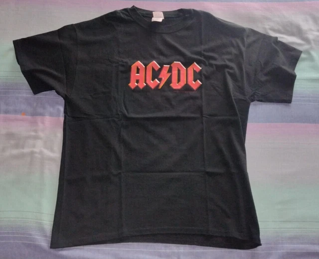 T-shirt AC/DC - Concert Du 9 Juillet à Imola - Taille M, Noir, 100% Coton - Neuf Avec étiquettes