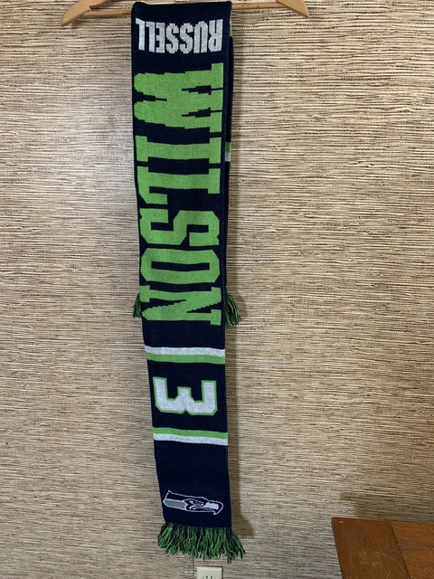 RUSSELL WILSON #3 Seattle Seahawks Scarf NFL Forever Collectibles