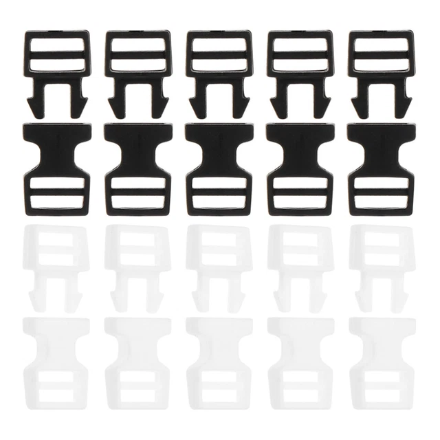 20 Pcs Schnalle Plastik Mini-Schnellverschluss Heavy-Duty-Seitenauslösung