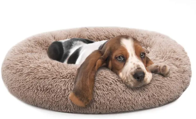 MIXJOY Orthopedic Dog Bed Comfortable Donut Cuddler Round Dog Bed Ultra Soft Was 9