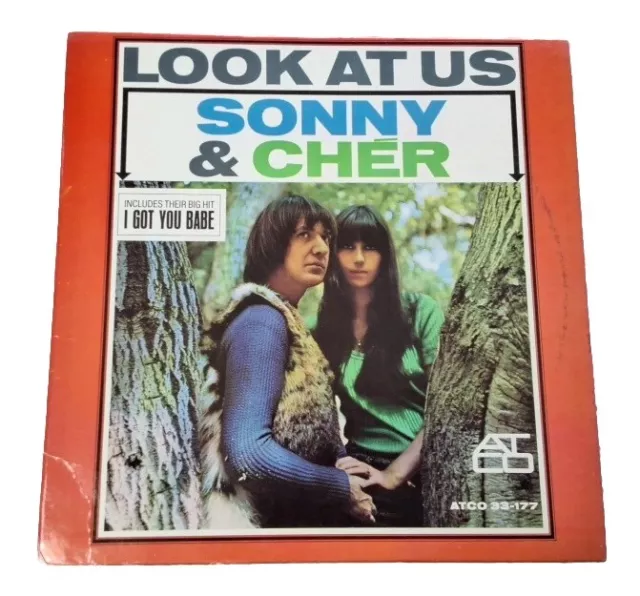 Sonny and Cher "Look At Us" VG+/VG+ 1965 vinyl LP ATCO 33-177