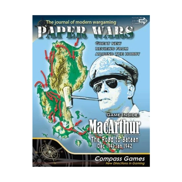 (Compass)Paper WARS#90 MACARTHUR マッカーサー、日本語訳付、新品 Compass Games Paper Wars #90 Includes MacArthur: The Road to