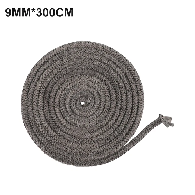 DAZZLEEX 8 mm in fibra di vetro-stufa corda fuoco a legna stufa 2M-lunghezza Log bruciatore porta guarnizione