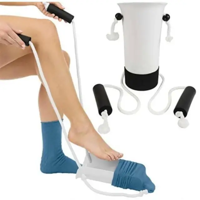Flexible Strumpfsockenhilfe Sockenhelfer für ältere Menschen mit Behinderungen