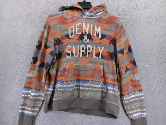 Denim Supply Ralph Lauren Sweatshirt Mens XL Hoodie Aztec Tribal Southwestern