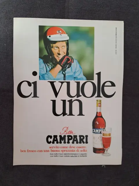 advertising Pubblicità - BITTER CAMPARI  1969  -PUBBLICITA VINTAGE RARA
