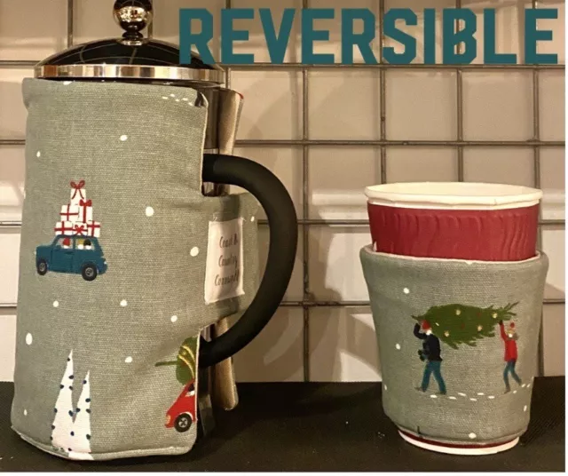 Copertina stampa francese Cafetiere e custodia caffè - Sophie Allport Home for Natale