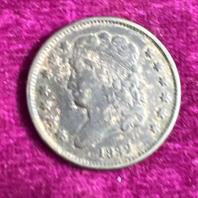 1832 Classic Head Half Cent - US 1/2c Copper Penny Coin - #3817