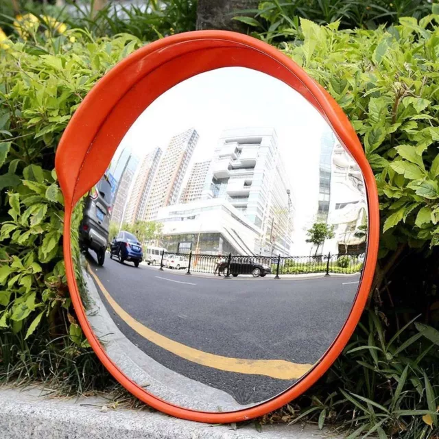 Wide Angle View Security Curved Convex Road Mirror Traffic Driveway Safety 130°