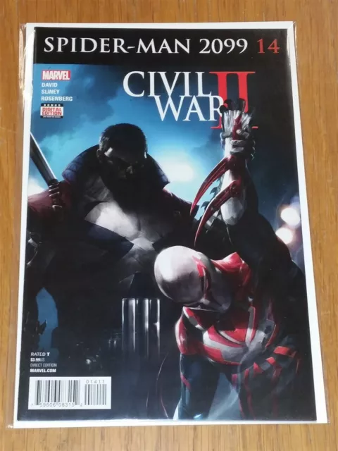 Spiderman 2099 #14 Nm+ (9.6 Or Better) Civil War Ii October 2016 Marvel Comics