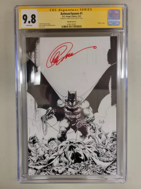Batman Spawn #1 1:666 Greg Capullo Signed Variant Cgc Signature Series 9.8 Dc*