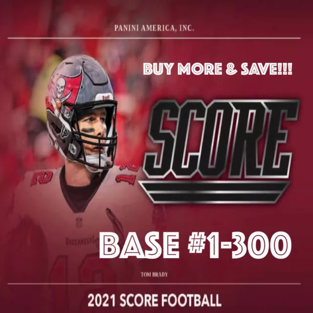 2021 Panini Score Football - Base (#1-300) - You Pick! Constantly Updated!